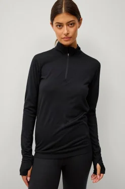 Áhkká Underställströja Merino Wool LS Halfzip W