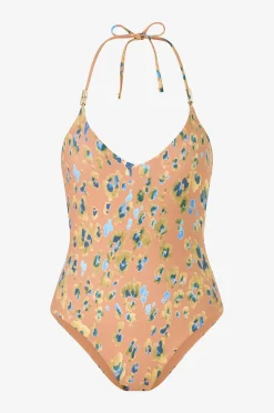 KAANDA Beach life Baddräkt V Neck Onepiece w Bamboo Accessory And Removable Cups