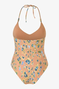 KAANDA Beach life Baddräkt V Neck Onepiece w Bamboo Accessory And Removable Cups