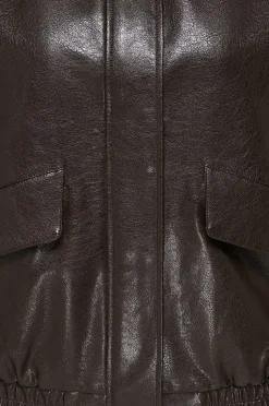 Only Carmakoma Bomberjacka carJulia Faux Leather Ovz.