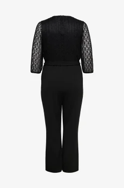 Only Carmakoma Jumpsuit carBetsy 3/4 Wrap V-neck Jumpsuit