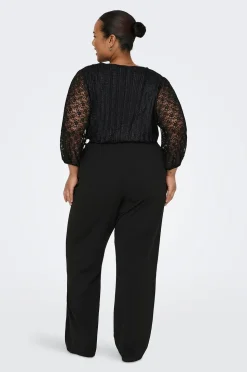 Only Carmakoma Jumpsuit carBetsy 3/4 Wrap V-neck Jumpsuit