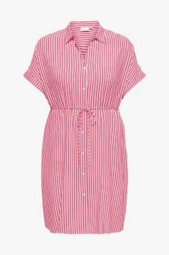 Only Carmakoma Skjortklänning carPenna S/S Shirt Knee Dress Wvn
