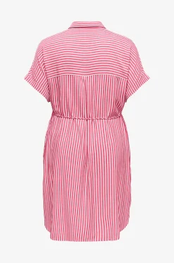 Only Carmakoma Skjortklänning carPenna S/S Shirt Knee Dress Wvn