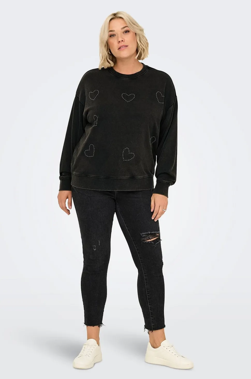 Only Carmakoma Sweatshirt carInda L/S O-neck Swt Jrs
