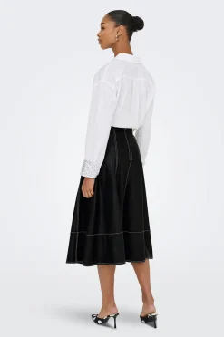 Only Kjol OnlJosie Faux Leather Skirt CC Otw