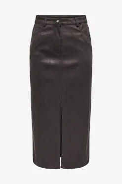 Only Kjol onlNala Life Faux Suede Slit