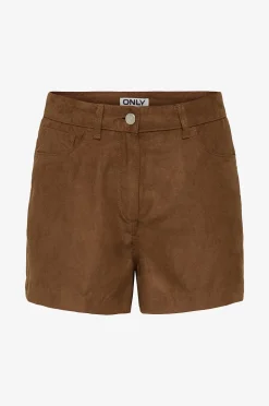 Only Shorts onlSandi MW Faux Suede Shorts Pnt