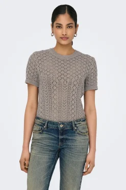 Only Tröja onlSaga SS O-neck Knt