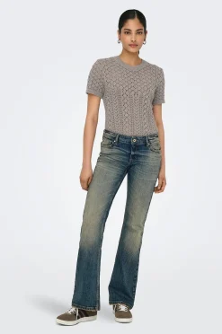 Only Tröja onlSaga SS O-neck Knt