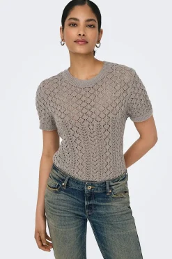 Only Tröja onlSaga SS O-neck Knt
