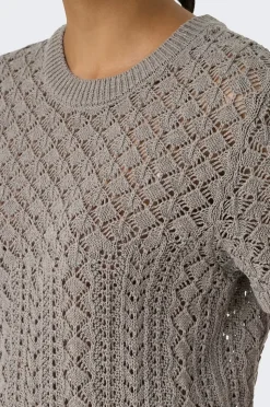 Only Tröja onlSaga SS O-neck Knt