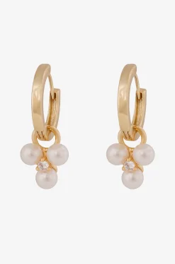 Snö of Sweden Örhängen Eira Tripple Pearl Ring