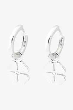 Snö of Sweden Örhängen Rule Clover Pendant Ear