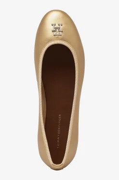 Tommy Hilfiger Ballerinaskor Gold Leather Ballerina