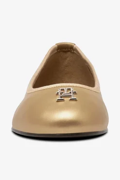 Tommy Hilfiger Ballerinaskor Gold Leather Ballerina
