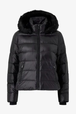 Tommy Hilfiger Dunjacka Gloss HW Down Slim Jacket W Fur