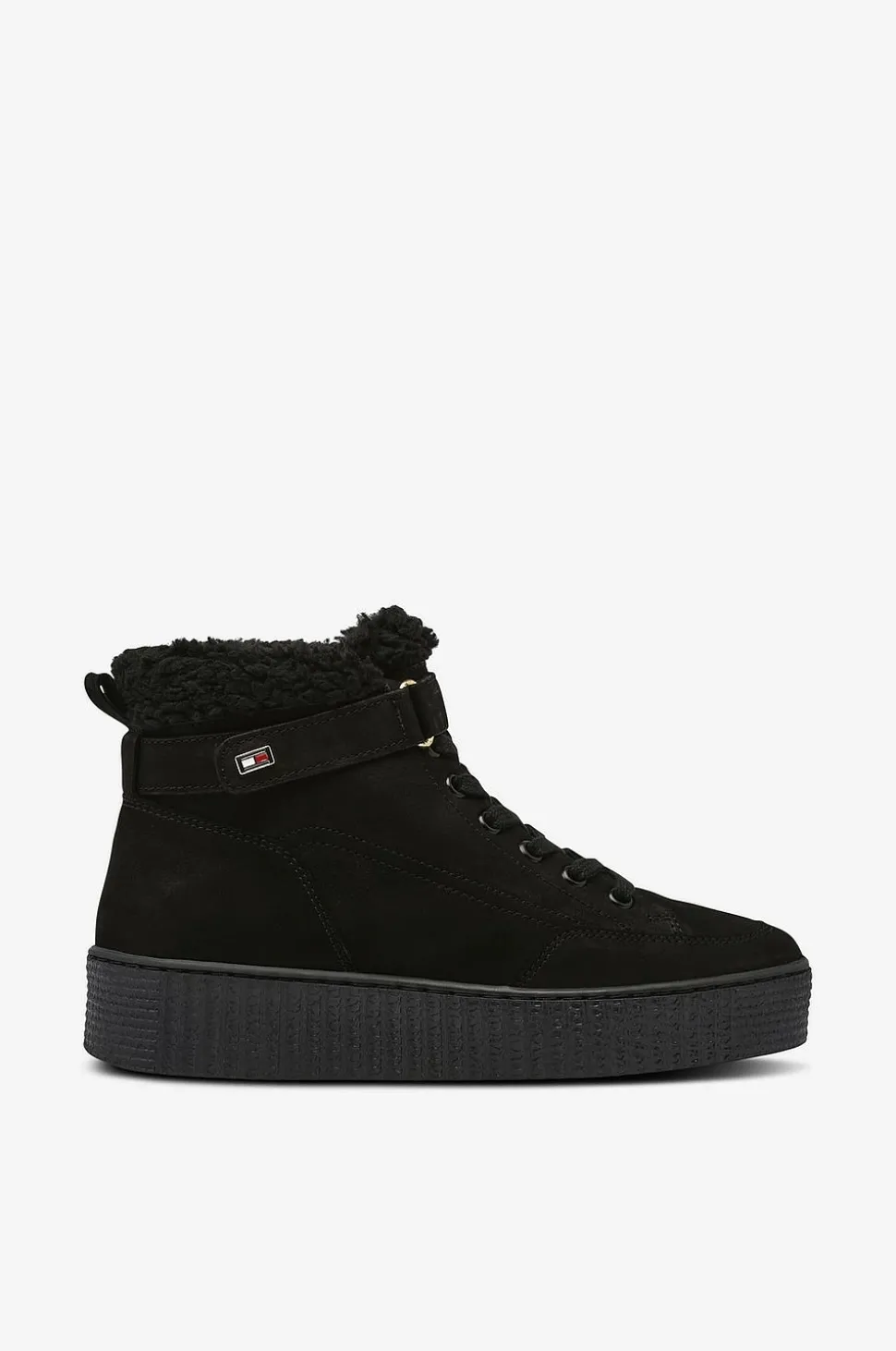 Tommy Hilfiger Kängor Faux Fur Nubuck Low Lace-up