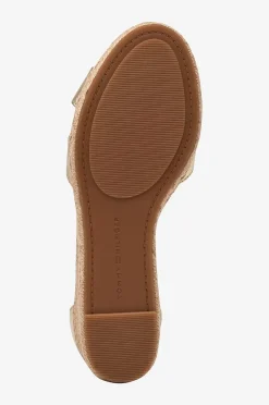 Tommy Hilfiger Sandaletter Mid Wedge Espad X Cross Gold