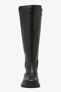 Tommy Hilfiger Stövlar TH Logo Leather Long Boot