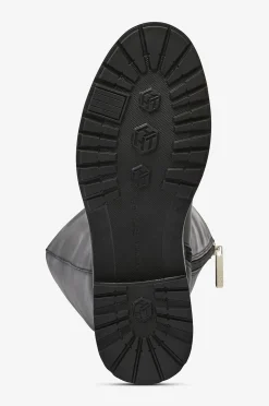 Tommy Hilfiger Stövlar TH Logo Leather Long Boot