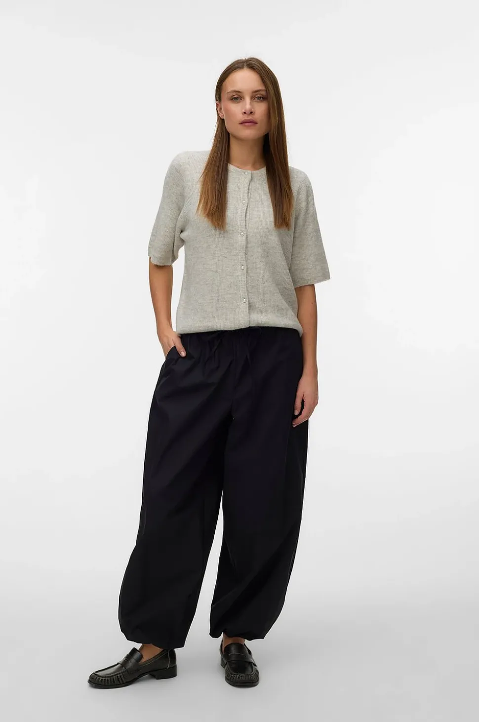 Vero Moda Cardigan vmLefile 2/4 O-neck Pearl Cardigan