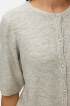 Vero Moda Cardigan vmLefile 2/4 O-neck Pearl Cardigan