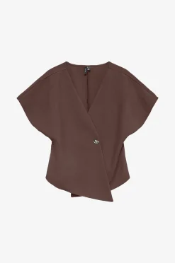 Vero Moda Topp vmSonja SS V-neck Top Wvn Exp