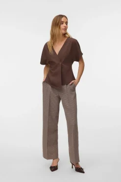 Vero Moda Topp vmSonja SS V-neck Top Wvn Exp