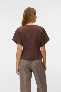 Vero Moda Topp vmSonja SS V-neck Top Wvn Exp