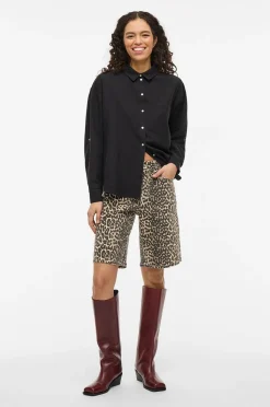 Vila Jeansshorts viChia HW Long Denim Shorts