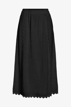 Vila Kjol viMindy HW Scallop Midi Skirt