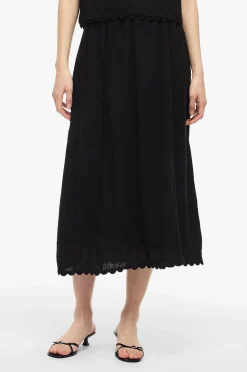 Vila Kjol viMindy HW Scallop Midi Skirt