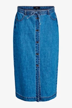 Zizzi Jeanskjol jMisha Button Blk