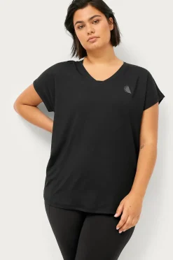 Zizzi Träningstopp aBasic S/S V-neck Tee