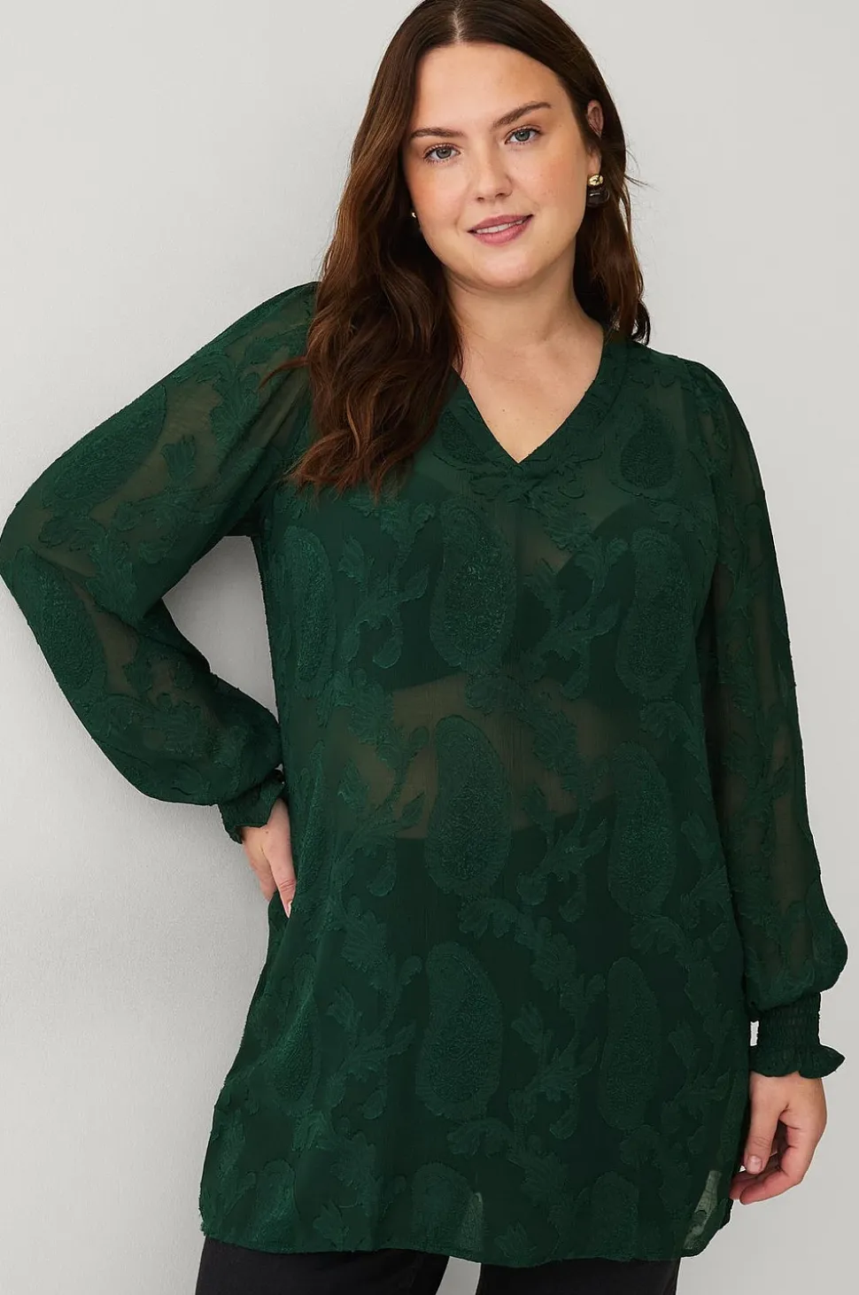 Zizzi Tunika mBaka L/S Tunic